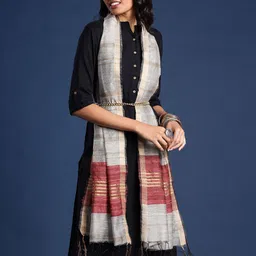 Taavi Woven Design Tasselled Dupatta-picture-51
