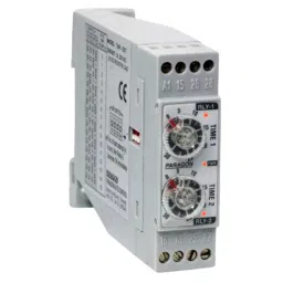 Paragon TMR-DIN Rail Wall Mounting Timer 1 CO for Instant Contact and 1 CO for Delayed Contact Relay Output and 24 V AC/DC, TMR-INST-22
