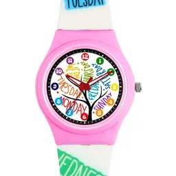 JI & JA Girls Printed Dial Analogue Watch JJ221-38