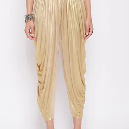 Clora Creation Women Solid Shimmer Dhoti Salwar Pant-image-41