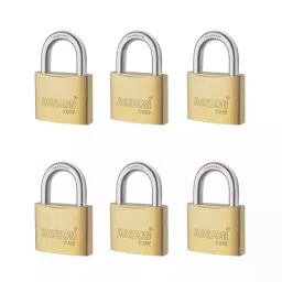 Jainson Locks Tuff 25 mm Brass Brass Finish 3 Keys Padlock-31