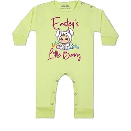 Arvesa Kids-Unisex Yellow Cotton Rompers-picture-34