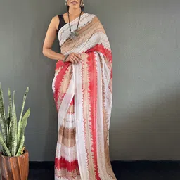 HERE&NOW Tie and Dye Saree-image-29