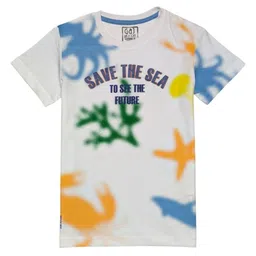 Gini and Jony Boys Abstract Printed Round Neck Cotton T-shirt-image-36