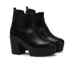STRASSE PARIS Women High Heel Ankle Chelsea Boots-image-58