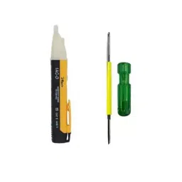 Hillgrove 2-in-1 Reversible Phillips & Slotted Standard Screwdriver & Non-Contact Voltage Tester Combo, HGCM253M1-21