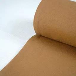 Ratan Cart Brown & White Cotton Rectangular Table Runner image 4