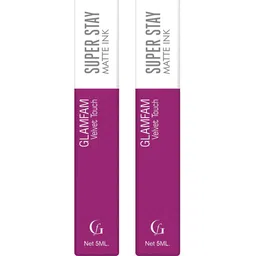 GlamFam Set Of 2 Super Stay Liquid Lipstick - 5 ml Each - Turkish Rose - 08-49