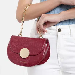 Van Heusen Croc-Textured Satchel image 2
