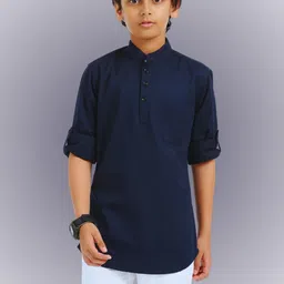 Rocket Science Boys Navy Blue Kurtas-picture-8