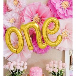 Johra One Alphabet Foil Balloon - Golden-24
