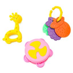 Ratnas Baby Rattles Pack of 3 (Colour And Style May Vary)-19