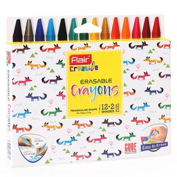 Flair Erasable Crayons Pack Of 14 - Multicolor-17