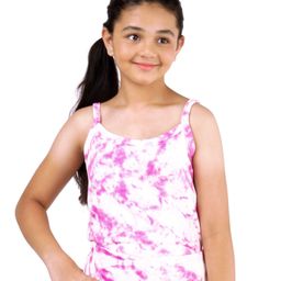 D'chica Thermal Sleeveless Tie And Dye Printed Top - Pink-image-3