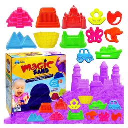 FunBlast Creative Purple Sand Sand & 12 Pcs Moulds - Multicolor-28