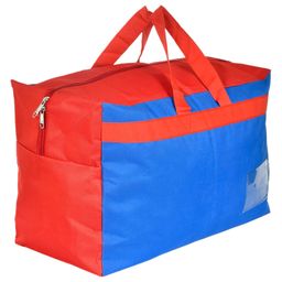 Kuber Industries Rexine Foldable Travel Duffle Bag, Storage Bag, Wardrobe organizer For Traveling,Blue, 54KM4218-25
