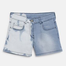 Tales & Stories Tie Dye Shorts - Blue-image-74