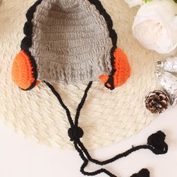 Woonie Crochet Handmade Headphone Cap - Grey-picture-44