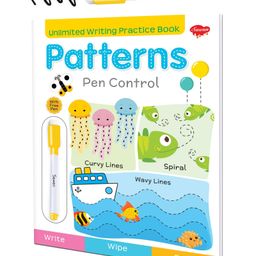 sawan Reusable Wipe and Clean Book Patterns Pen Control - English-picture-40