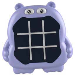 Ji & Ja Tic Tac Toe Game, Animal-Themed 3-in-1 Handheld Puzzle Game Console ( hippo) - Multicolor-31