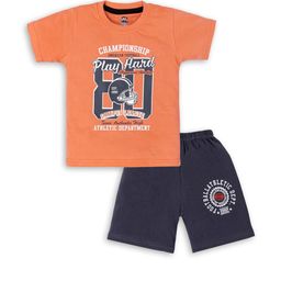BURBN Kids Unisex Printed T-shirt & Shorts Set-image-86