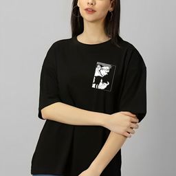 Moda Rapido Women Printed Applique T-shirt-image-68