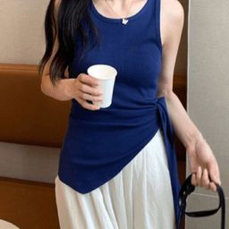 KPOP Women Round Neck Sleeveless Top-image-99