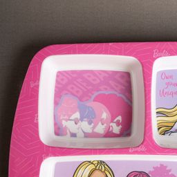 Superware Melamine Kids Partition Plate with spoon -Wispy Forest image 3