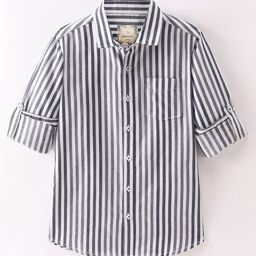 Infinity Boys Bengal Stripes Opaque Striped Casual Shirt-image-49