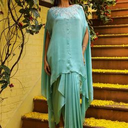 AJIESH OBEROI Embroidered Tunic & Skirt Co-Ord Set-image-53