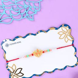 Floweraura Lotus Charm Thread Rakhi With Roli-image-48