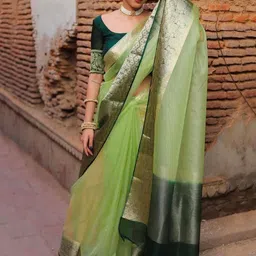 KALINI Zari Organza Kanjeevaram Saree-picture-51
