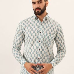 MILLENNIAL MEN Men Comfort Floral Sheer Printed Casual Shirt-image-86