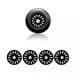 Auto Pearl Car Full Caps Black 381 mm(15 Inch) Wheel Cover Compatible with Xylo-image-62