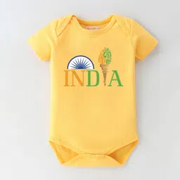 BLUSHES Infants Independence Day Printed Pure Cotton Round Neck Bodysuit-image-68