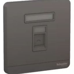 schneider electric Schneider Avataron Data Socket Rj45 Cat5E Shuttered Dark Grey-picture-1