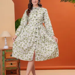 BAESD Women Floral Fit & Flare Midi Dress-picture-9