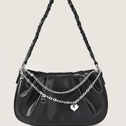StyleCast x Revolte PU Satchel with Applique-43