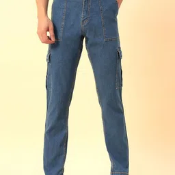 STUDIO NEXX Men Straight Fit Mid-Rise Stretchable Jeans-image-82