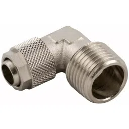 RS PRO Stud Fitting R 1/8 Male to Push In 4 mm Threaded-to-Tube, 1760951-18