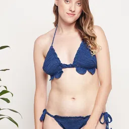 NIMRA FASHION Self Design Swim Bikini Set-image-88