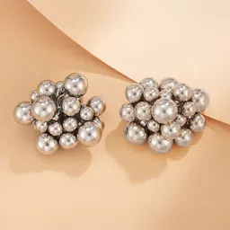 StyleCast Copper-Plated Artificial Beaded Contemporary Studs-image-12