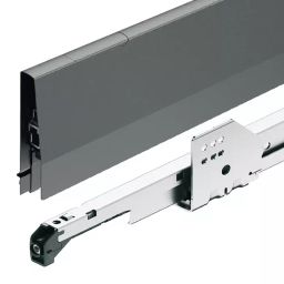 Hafele Matrixbox P 550 mm Soft Close Silver Finish Narrow Pullout Kit, 513.07.976-image-96