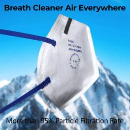 Oriley PI-N95 Face Mask with Breathing Valve and Nose Pin White OPN9512 (Pack of 10 Pcs) image 5