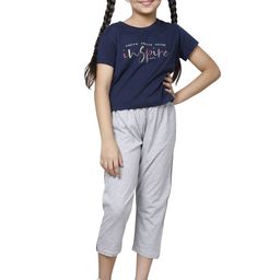 BAESD Girls Solid Regular Fit Cotton Capris-41