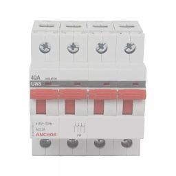 Anchor Uno 100A4 Pole Isolator 98099 image 1