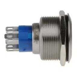 RS PRO Illuminated Push Button Switch Momentary 25.2 mm DPDT Red LED 250 V AC, 1758374 image 4