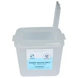FAIRBIZPS Sharps Container ‎Puncture Resistant Rectangular White Translucent, FA_12 image 4