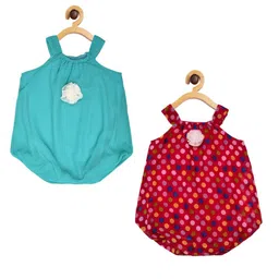 Creative Kids Infants Girls Pack Of 2 Printed Bodysuits-image-42