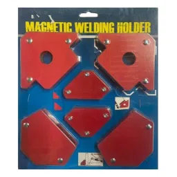 TileMaster Multi-Angle Magnetic Welding Clamp Set 45°, 90° & 135° 100 mm Throat Depth 100 cm Clamping Mild Steel Red, TM-17 (Set of 6)-26